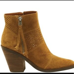Lucky Brand Ramses Suede Perforated Bootie